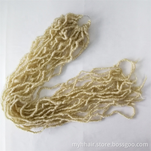18-36 inch 20 roots/pack,Afro Locs twist Ombre Synthetic Braiding Hair extensions Blonde Long  New Locs Crochet Braid hair